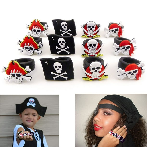Fancy Dress Black Pirate Skull and Crossbone Hat Party Bag Filler Girls Boys Fancy Dress Black Pirate Skull and Crossbone Hat Party Bag Filler Girls Boys